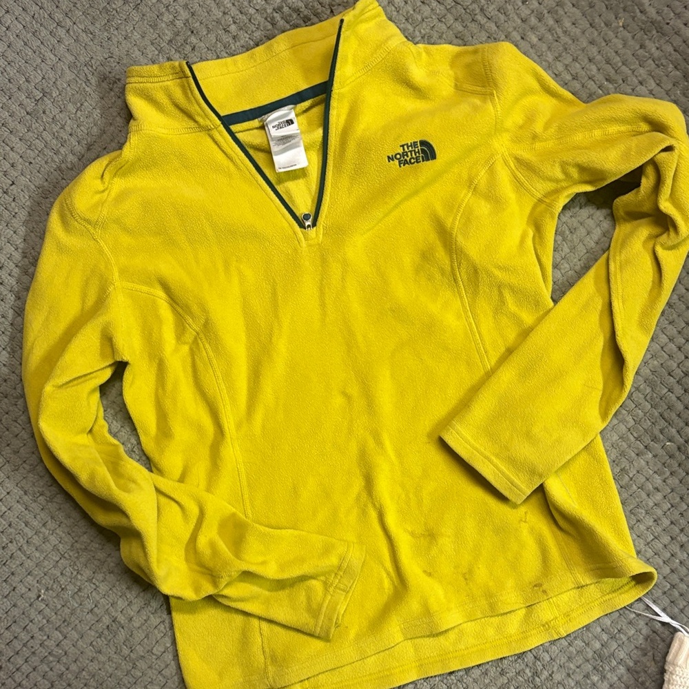 The North Face Vibrant Yellow Half-Zip Top